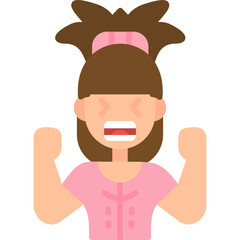 Irritated Icon Vector Element