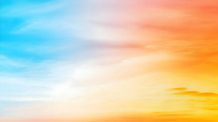 Obraz premium Colorful Sky Gradient Sunset Sunrise