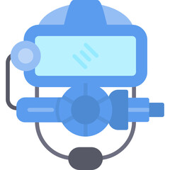 Diving Mask Icon Vector Element