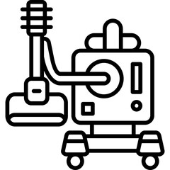 Vacuum Cleaner Icon Vector Element