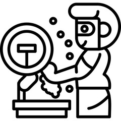 Washing Icon Vector Element