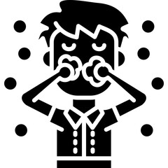 Wash Face Icon Vector Element