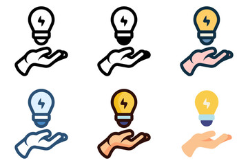 save electricity icon vector illustration