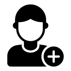 Add new friend glyph icon for expanding social circle
