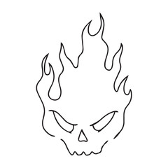 vector illustration of a fire