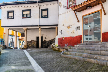 Fototapeta premium The town of Cudillero, Asturias Tourism, Villaviciosa