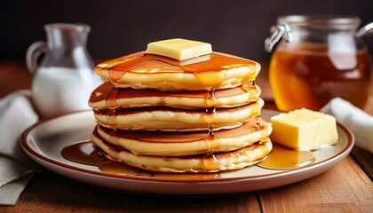 pancakes with honey