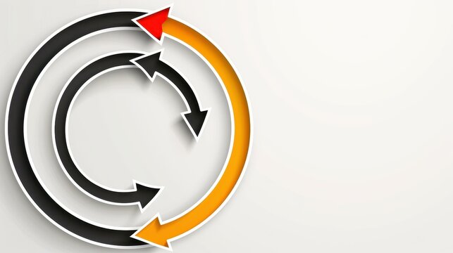 Eyecatching 3step timeline infographic template with clear arrows to enhance visual storytelling and engagement.