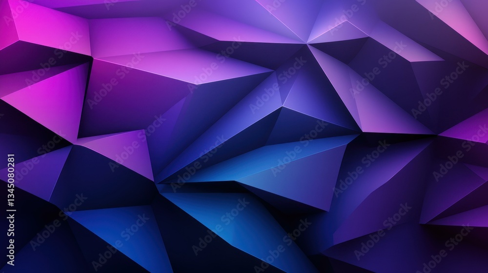 Poster a sleek black and deep purple abstract background featuring a striking 3d metallic effect and subtle