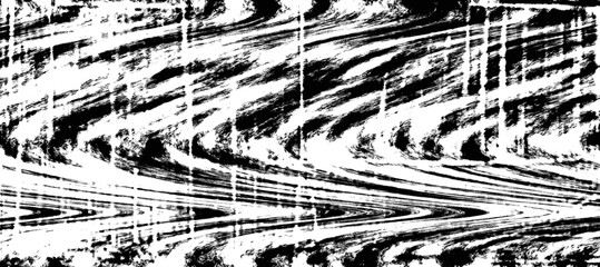 Obraz premium Abstract black and white texture. Grungy, distressed pattern. Swirling lines. Rough, chaotic strokes. High contrast effect. Digital illustration. Urban aesthetic. Industrial feel. Striking visual. 
