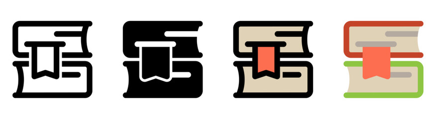Book icon, ideal for education, library and literacy apps.