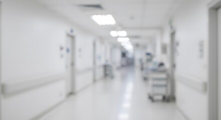 Obraz premium blur image background of corridor in hospital or clinic image