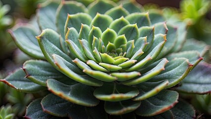 Obraz premium A close-up view of a succulent plant.