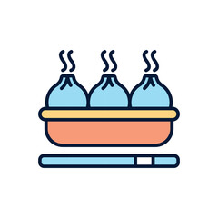 Dumpling Vector icon