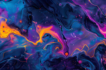 Vibrant Nebula - Abstract VJ Projections in Fluid Colors