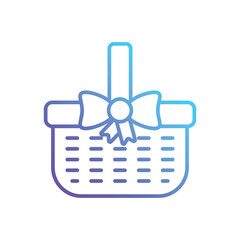 Gift basket Vector icon