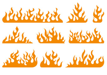 Flames and fire, acid neo tribal shapes, y2k elements. Set of hand drawn fire and fireball. Doodle Sketch Fire. Set of hand drawn flames. Set of hand drawn fire and fireball. Vector illustration