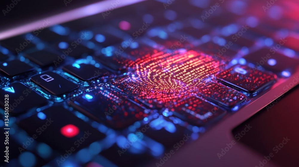 Poster digital forensics investigation with ai scanning for cyber threats.