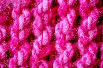 Obraz premium Close up of a textured knitted background showcasing intricate patterns and colors