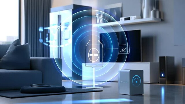 Smart home automation system controlling various devices through wireless connectivity