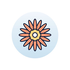 Gerber daisy Vector icon