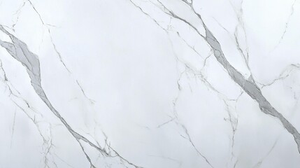 Close-up of white marble texture with grey veins.