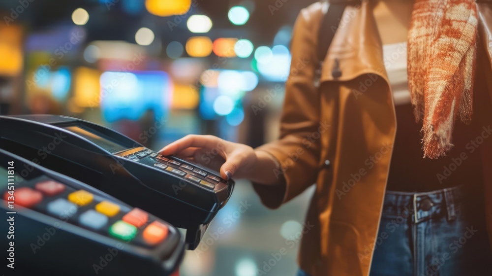 Poster mobile payment innovation with ai-driven transaction security.