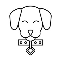 Pet Friendly – Accommodation Welcoming Pets with Editable Stroke