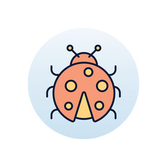 Lady bug Vector icon