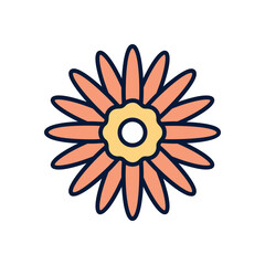 Gerber daisy Vector icon