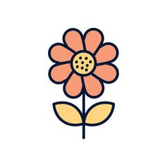 Sunflower Vector icon