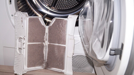 durty drying machine filter