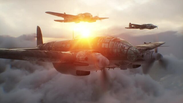 Heinkel He 111. German airliner and medium bomber. World War II.