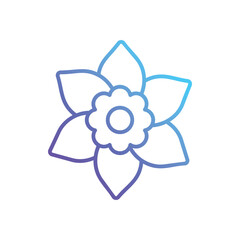 Gardenia Vector icon