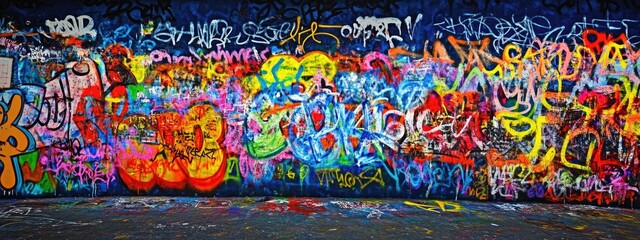 Vibrant Graffiti Wall