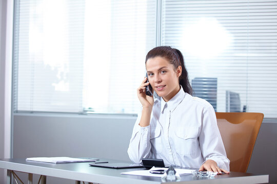 young business woman in the office