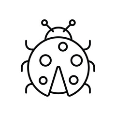 Lady bug Vector icon