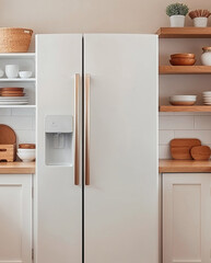refrigerator in a modern kitchen