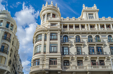 Architecture detail in Madrid, Spain