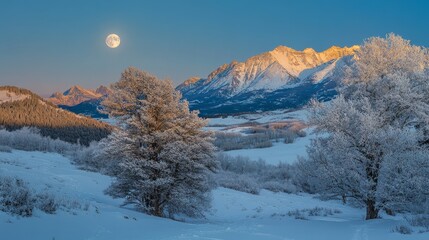 Moonlight Long Panorama Overview Light Full Silver