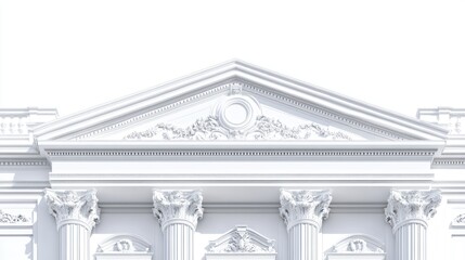 Obraz premium Classical white building facade