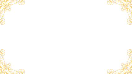 Gold Ornamental Frame Classic frame illustration for certificate border,invitation design