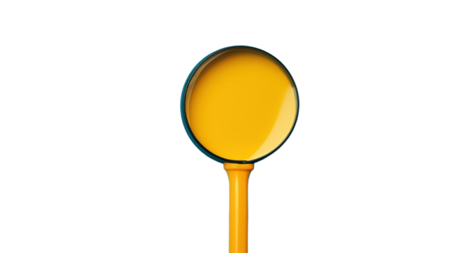 Magnifying Glass Isolated on PNG Transparent Background. Search, Find, Explore, Zoom
