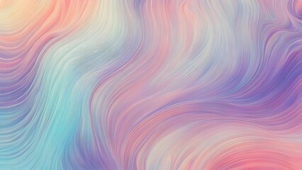 Obraz premium Abstract image featuring pastel-colored swirls creating a calming serene visual effect.
