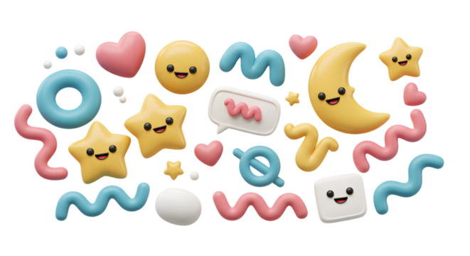 Playful Animal and Weather Scene