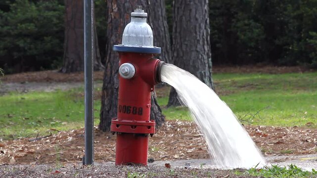 Open Fire Hydrant