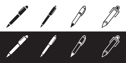 pen icon set vector