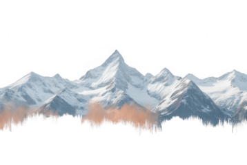 Majestic Snowy Mountain Range Panorama