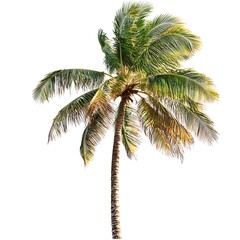 Palm trees on a white background.