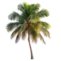 Obraz premium Palm trees on a white background.